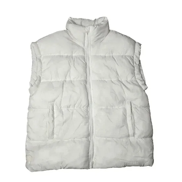 Free People Movement In A Bubble Puffer Vest White Size: M - Picture 2 of 7